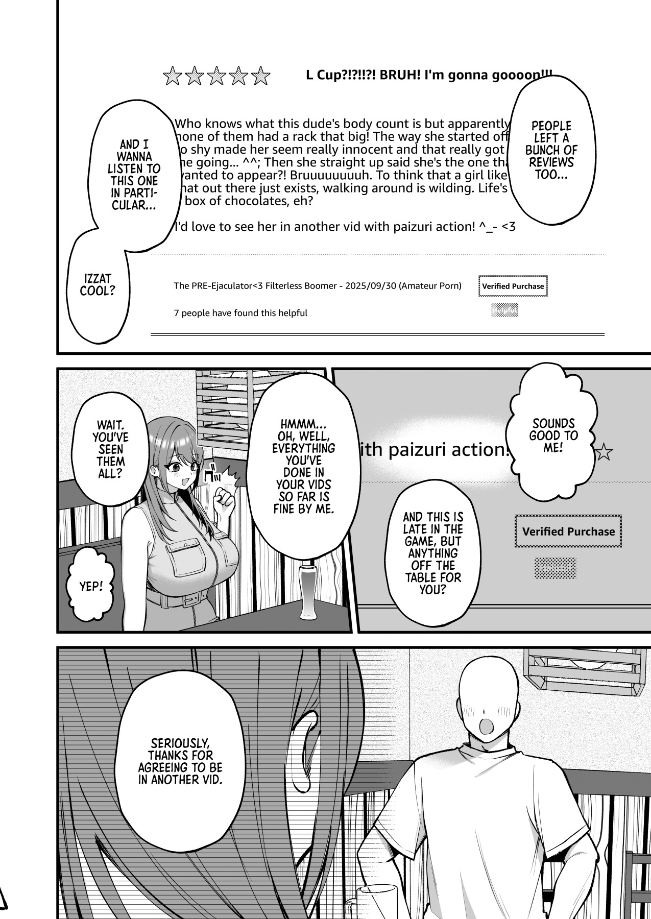 Hentai Manga Comic-An L-Cup College Chick's Porn Escapade with a Behemoth - Paizuri Time-Read-7